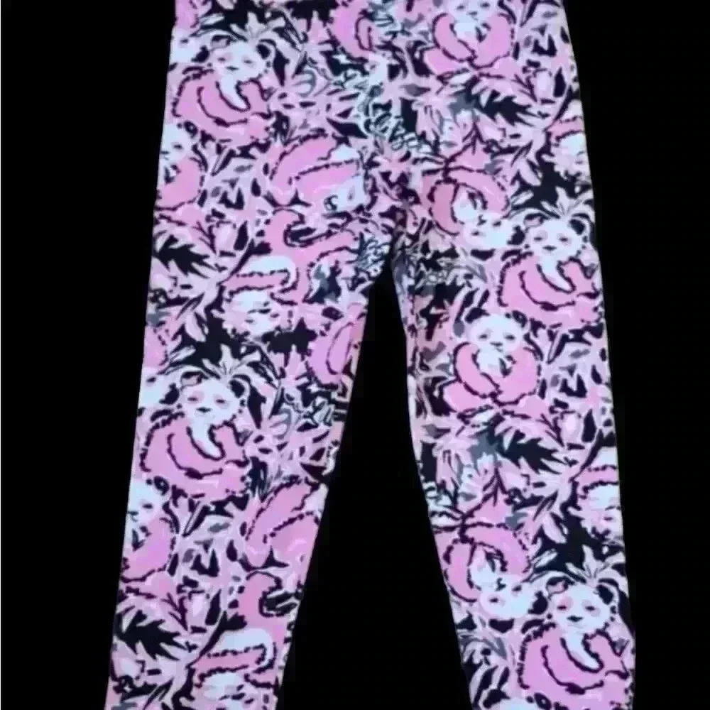 NWT Lilly Pulitzer Hangin with my Boo Luxletic Leggings Size Large Girls - Picture 7 of 13